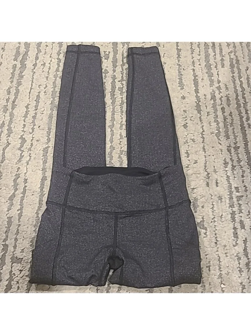 Lululemon Speed Tight IV *Rulu Mini Check Pique Black Heathered Black